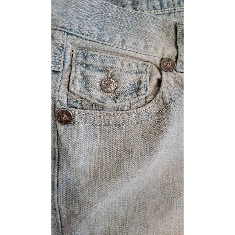 True Religion Billy Super T Light Wash Jeans Men's 34 USA Y2K 33x29